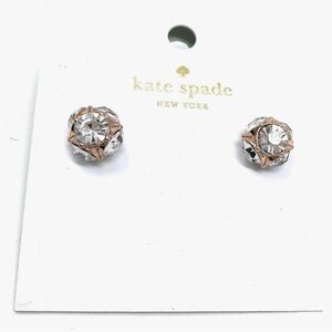 NWT Kate Spade ♠️ Lady Marmalade Rose Gold/Crystal Studs